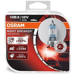 Żarówka HB3 OSRAM Night Breaker + 110% 60W 2 szt. 12V
